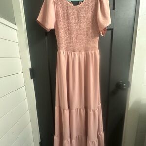 Amazon Blush Pink Maxi Dress